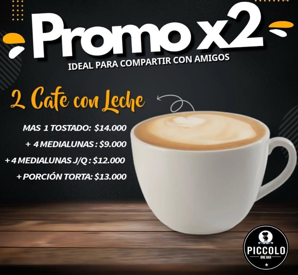 Promo x2 — Café con Leche